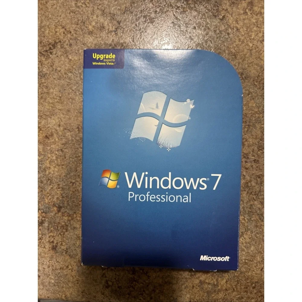 Windows 7 Professional Upgrade 32-64 Bit DVD and Key Included